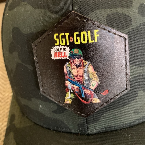 New with Tags Yupoong Sgt Golf Golf is Hell mulitcam Hat size L/XL. Very nice. - Picture 8 of 11